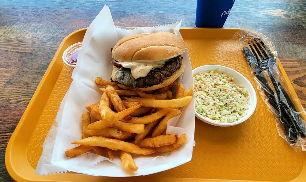 Bleu Ribbon & Bacon Burger Basket