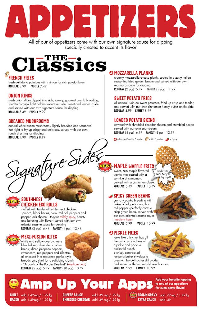 Frozen Dee-Lite Cafe Menu image 1