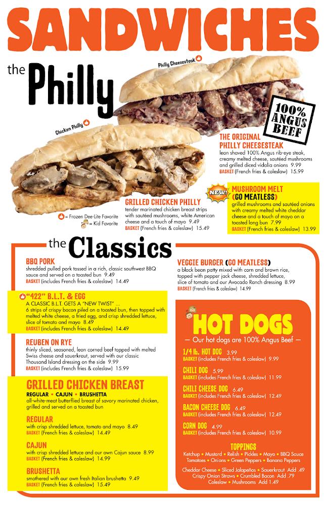 Frozen Dee-Lite Cafe Menu image 4